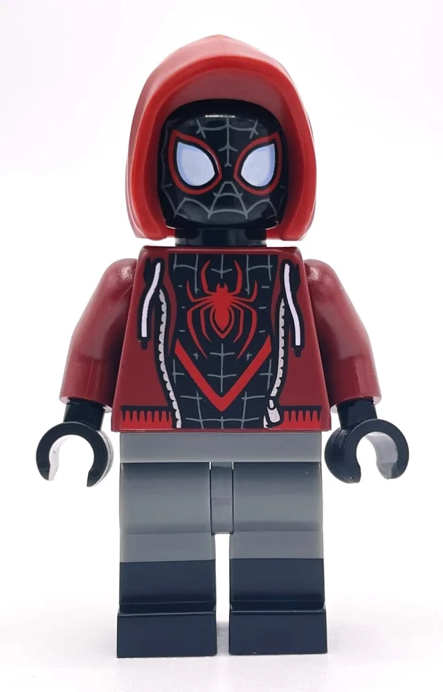 Spider-Man (Miles Morales), Dark Red Hoodie, Dual Molded Legs
