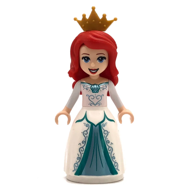 Ariel - Human Form, White Dress, Crown