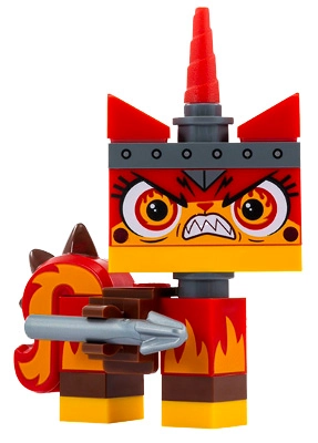 Unikitty / Warrior Kitty, with Harpoon, Fire Eyes