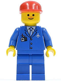 Pilot - Blue Torso, Blue Legs, Red Cap