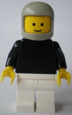Black Torso, White Legs, Light Grey Helmet
