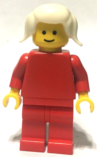 Red Torso, Red Legs, White Hair