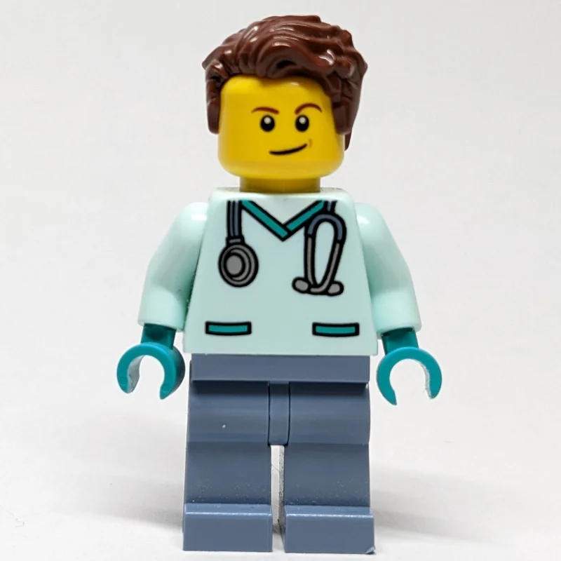 Vet, Man, Light Aqua Scrubs