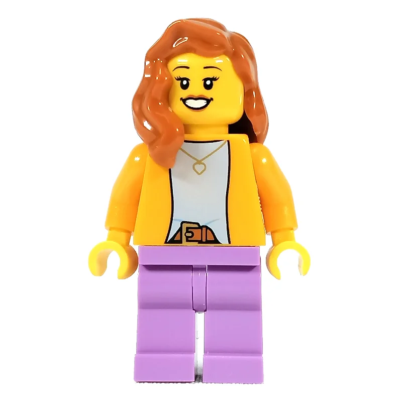 Orange Torso, Medium Lavender Legs, Dark Orange Hair