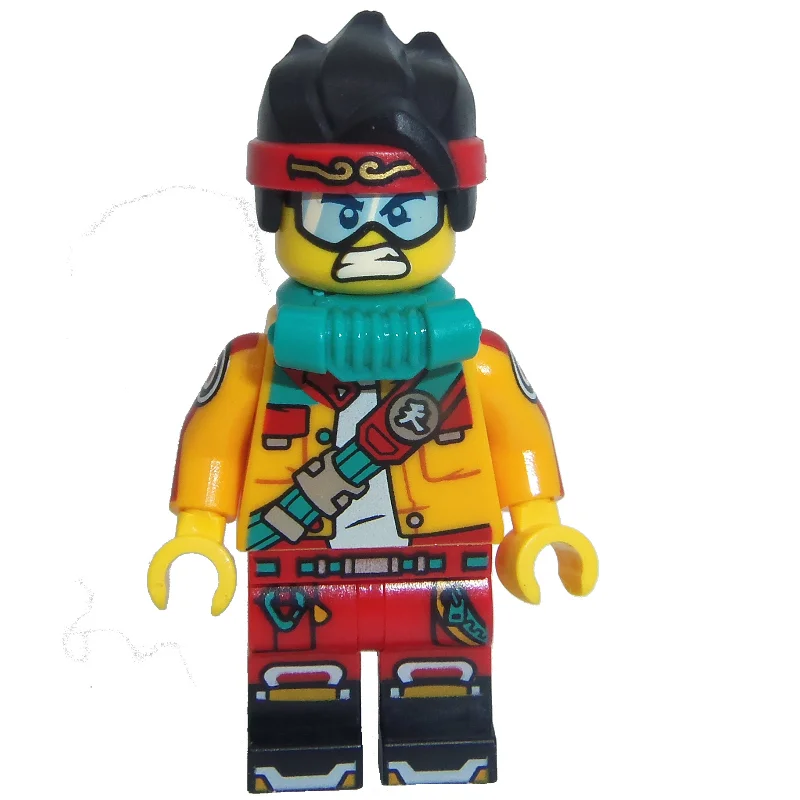 Monkie Kid, Bright Light Orange Jacket, Breathing Apparatus, Goggles