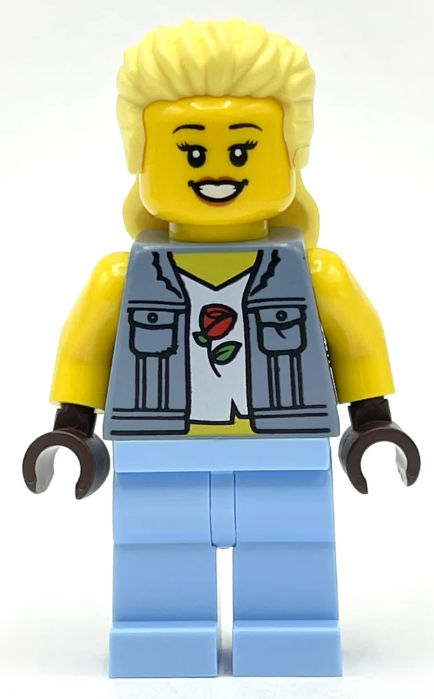 Sand Blue Torso, Bright Light Blue Legs, Bright Light Yellow Hair