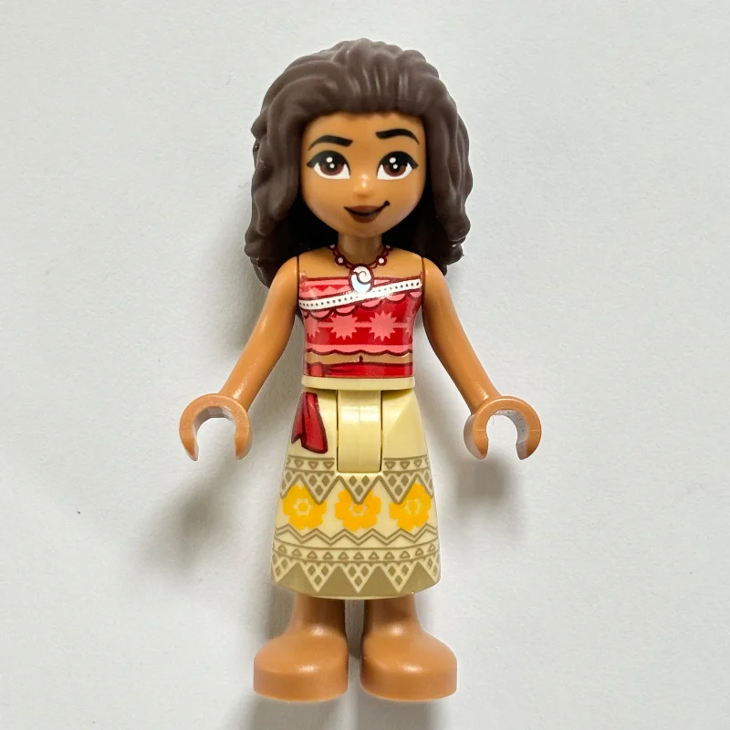 Moana - Red Top, Dark Tan Skirt