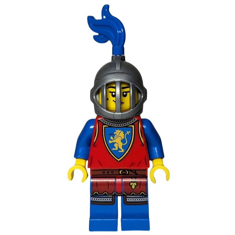 Knight, Woman, Helmet with Fixed Grille