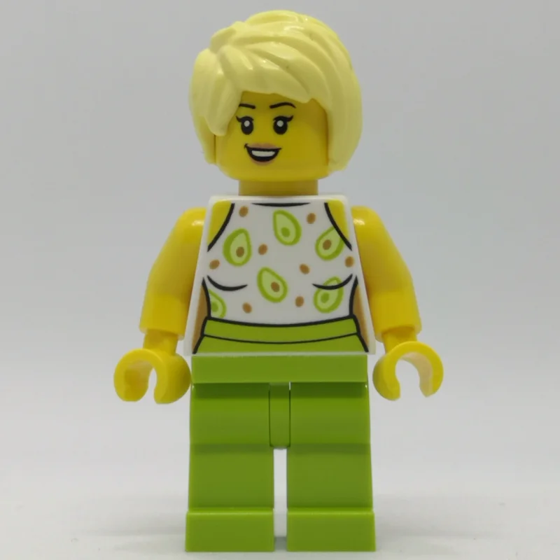 White Torso, Lime Legs, Tan Hair
