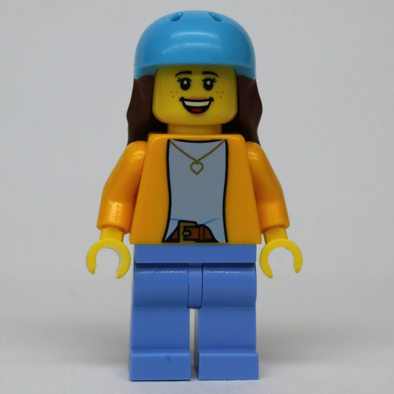 Orange Torso, Medium Blue Legs, Medium Azure Helmet