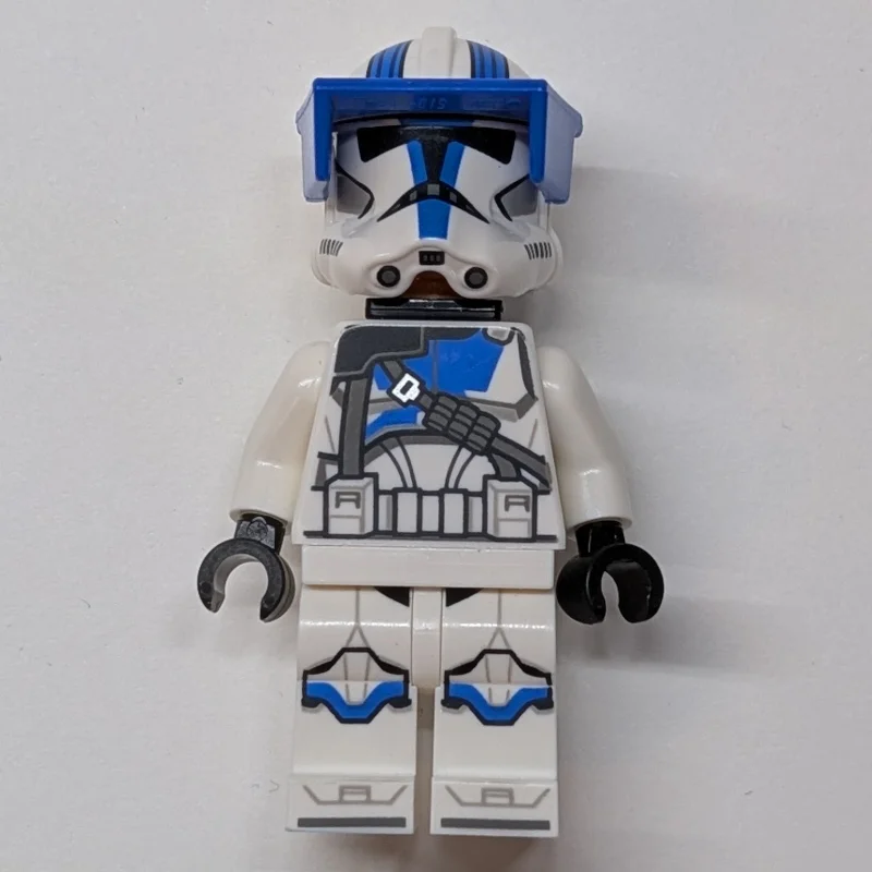 Clone Heavy Trooper, 501st Legion, White Arms, Blue Visor