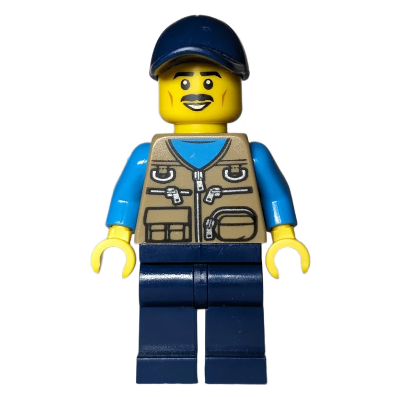 Dark Tan Torso, Dark Blue Legs, Dark Blue Hat
