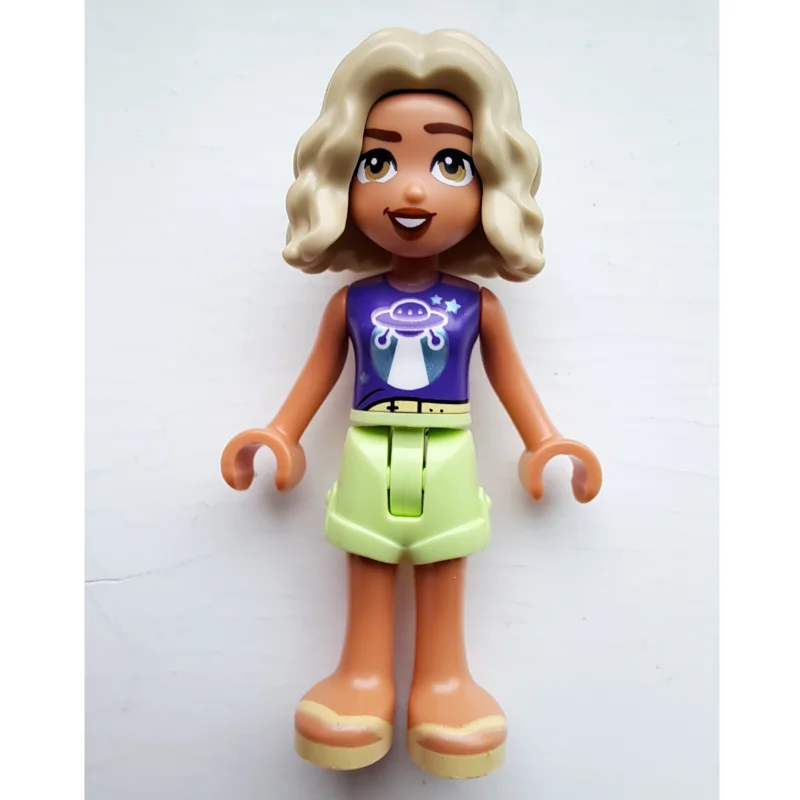 Nova - Dark Purple Top, Yellowish Green Skirt