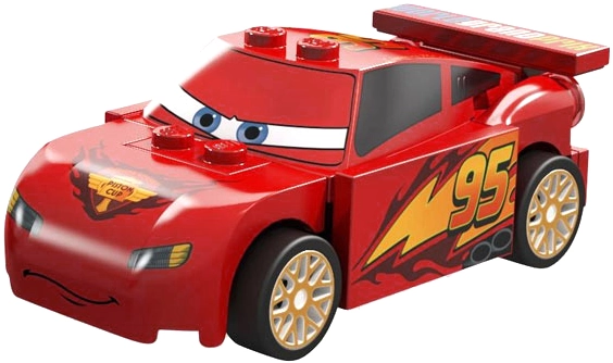 Lightning McQueen, World Grand Prix, White Wheels (LBG 3034 & Green 3023)
