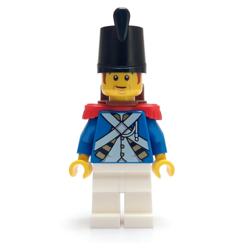 Soldier (Bluecoat) - Backpack, Red Epaulette, Reddish Brown Sideburns