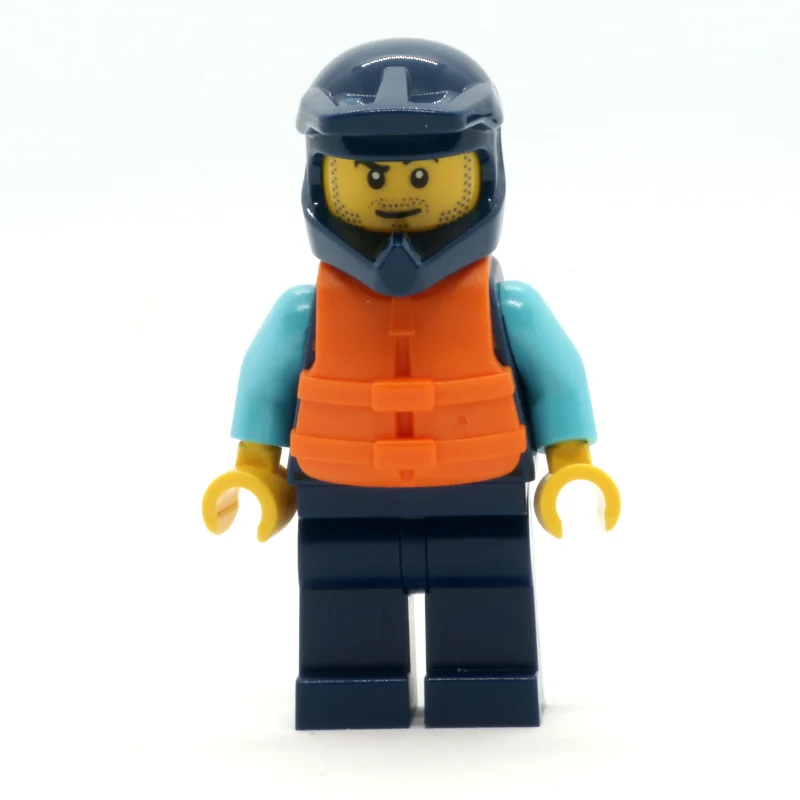 Ocean Explorer, Man, Dark Blue Wetsuit and Helmet, Live Jacket