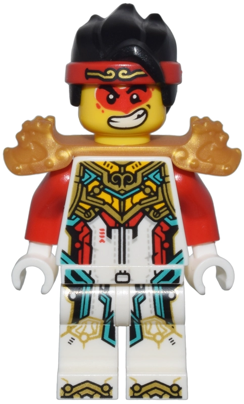 Monkie Kid, White Armor, Gold Shoulder Guards