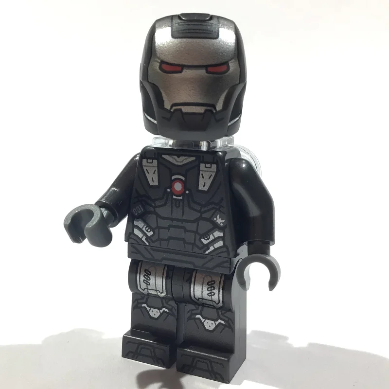 War Machine, Trans-Clear Neck Bracket, Dark Bluish Gray Hands