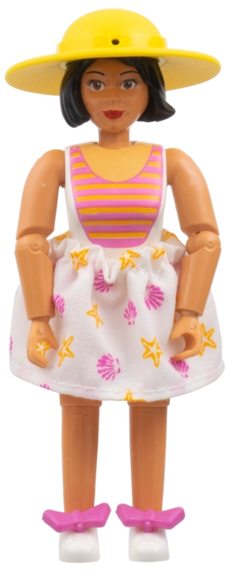 Belville Figure, White Skirt, Yellow Hat