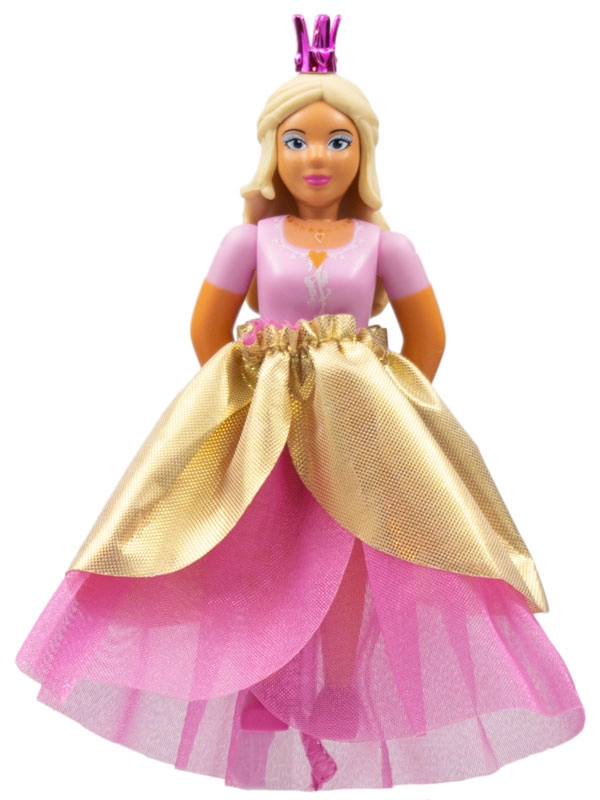 Belville Princess, Gold Dress, Chrome Pink Corwn