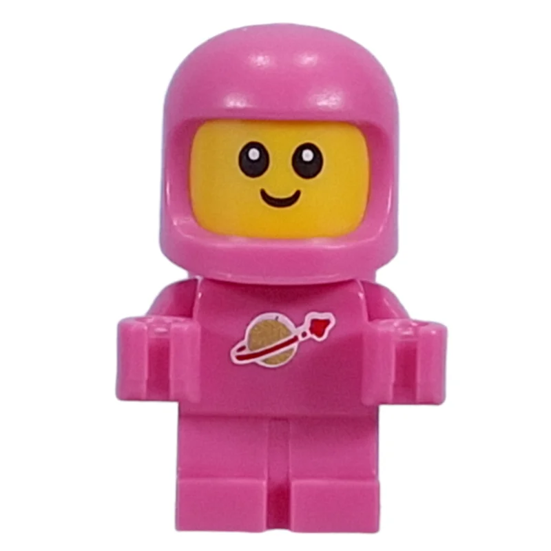 Classic Space Baby, Dark Pink, White Pupils