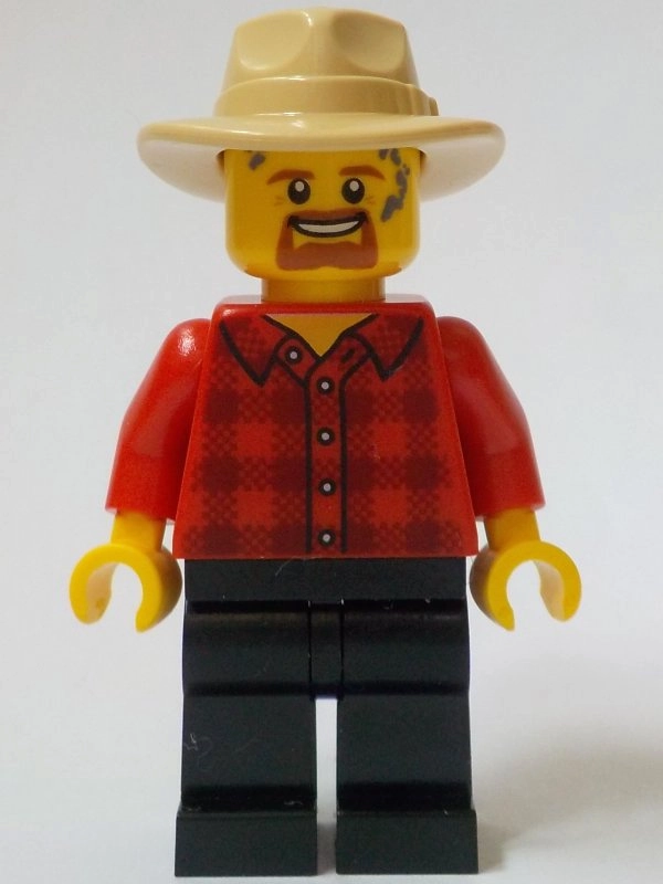 General Store Customer, Red Torso, Black Legs, Tan Hat