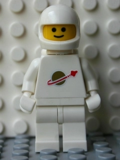 Classic Spaceman, White with Airtanks, Centered Logo (2446 Helmet) (3626b Head)