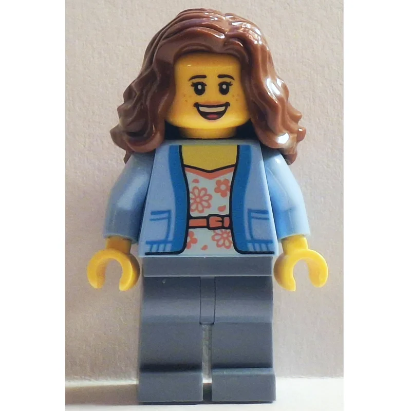 Passenger, Bright Light Blue Torso, Sand Blue Legs, Reddish Brown Hair