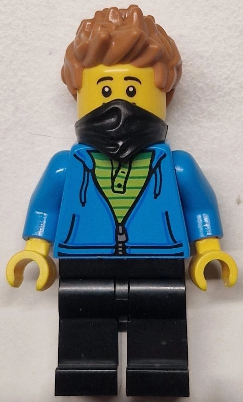 Bandit, Dark Azure Torso, Black Legs, Medium Nougat Hair, Black Bandana