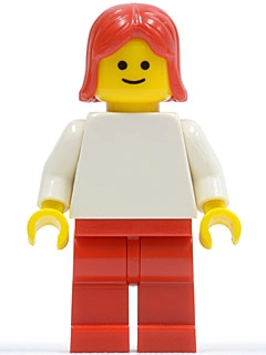 White Torso, Red Legs, Red Hair