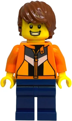 Just Jason, Orange Jacket, Dark Blue Legs, Reddish Brown Hair