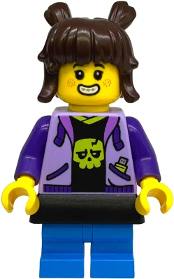 Drea Brickle, Lavender Jacket, Dark Azure Medium Legs, Black Skirt