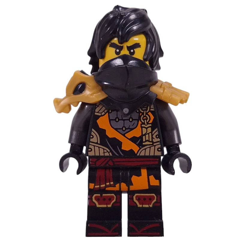Cole, Black Shoulder Armor and Mask, Hair