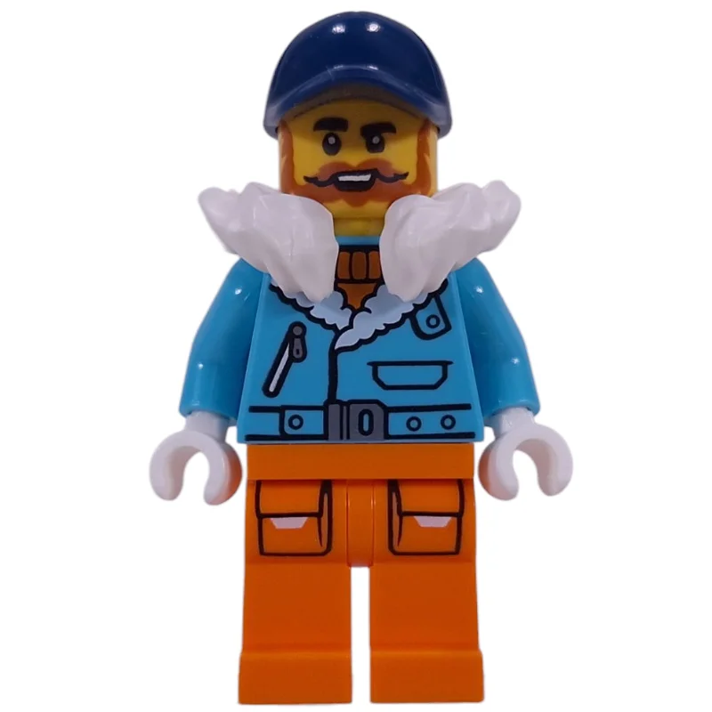 Arctic Explorer, Captain Nautilus, Medium Azure Jacket, Orange Legs, White Fur Neckwear, Dark Blue Cap