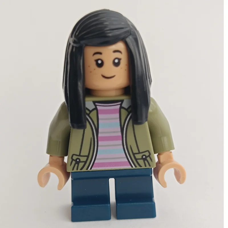 Cho Chang, Short Legs, Olive Green Jacket