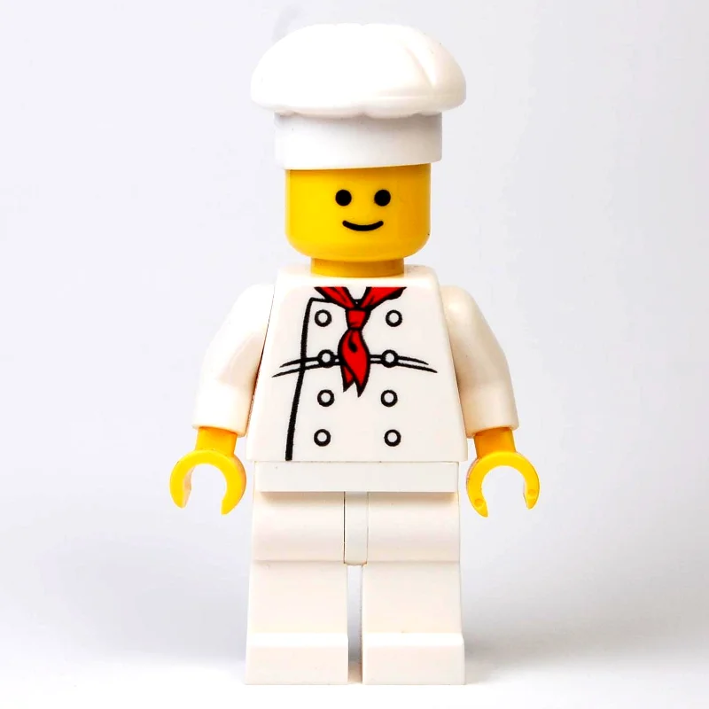 Chef - White Torso, White Legs, White Hat