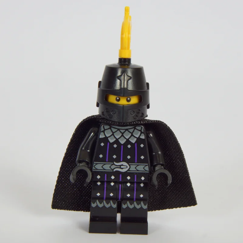 Black Knight, Black Cape, Helmet with Yellow Plume
