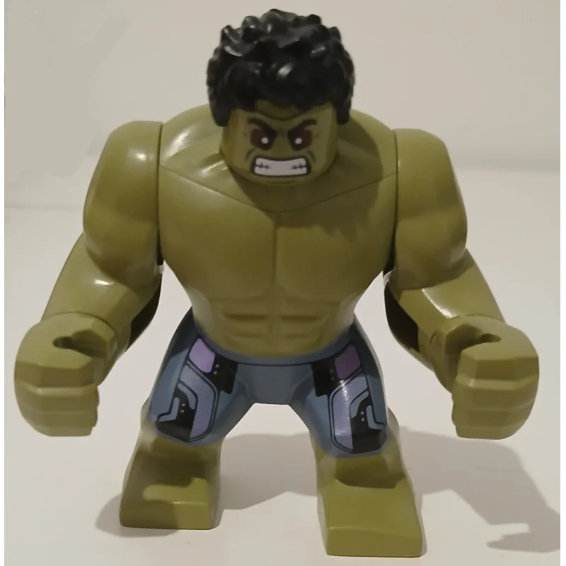 Hulk (Big Fig), Olive Green, Black Hair, Removable Head, Sand Blue Pants, Red Eyes