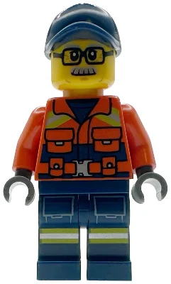 Lifeguard, Reddish Brown Torso, Dark Blue Legs, Dark Blue Cap