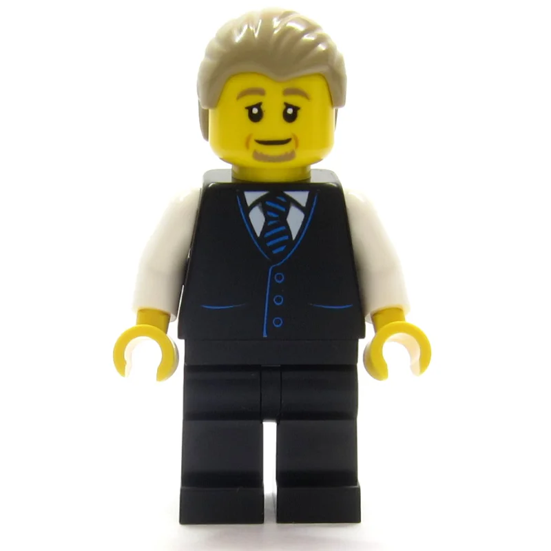 Air Traffic Controller, Black Suit, Dark Tan Hair