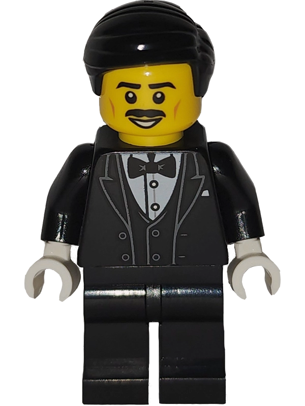 Waiter, Black Suit, Black Hair