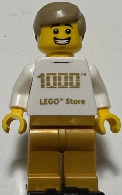 San Antonio 1000th LEGO Store Minifigures, Dark Tan Hair