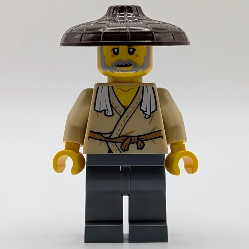 Tan Robes, Dark Bluish Grey Legs, Dark Brown Hat