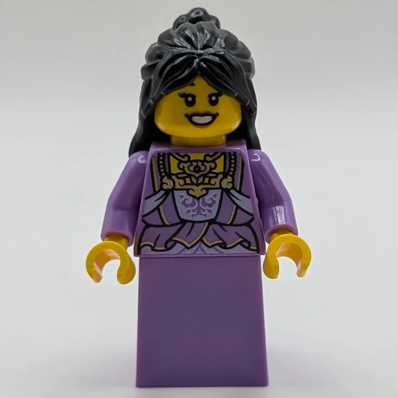 Medium Lavender Dress, Black Hair