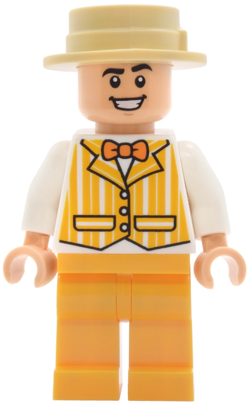 Dapper Dans Quartet Member, Bright Light Orange Suit