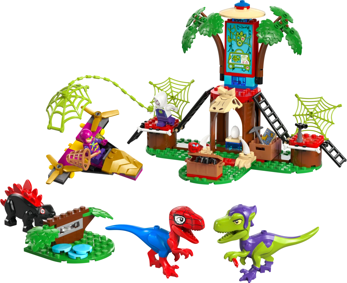 Spidey and Gobby's Raptor Battle at Tree House HQ