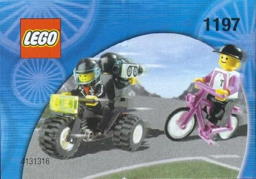 Telekom Race Cyclist and Television Motorbike