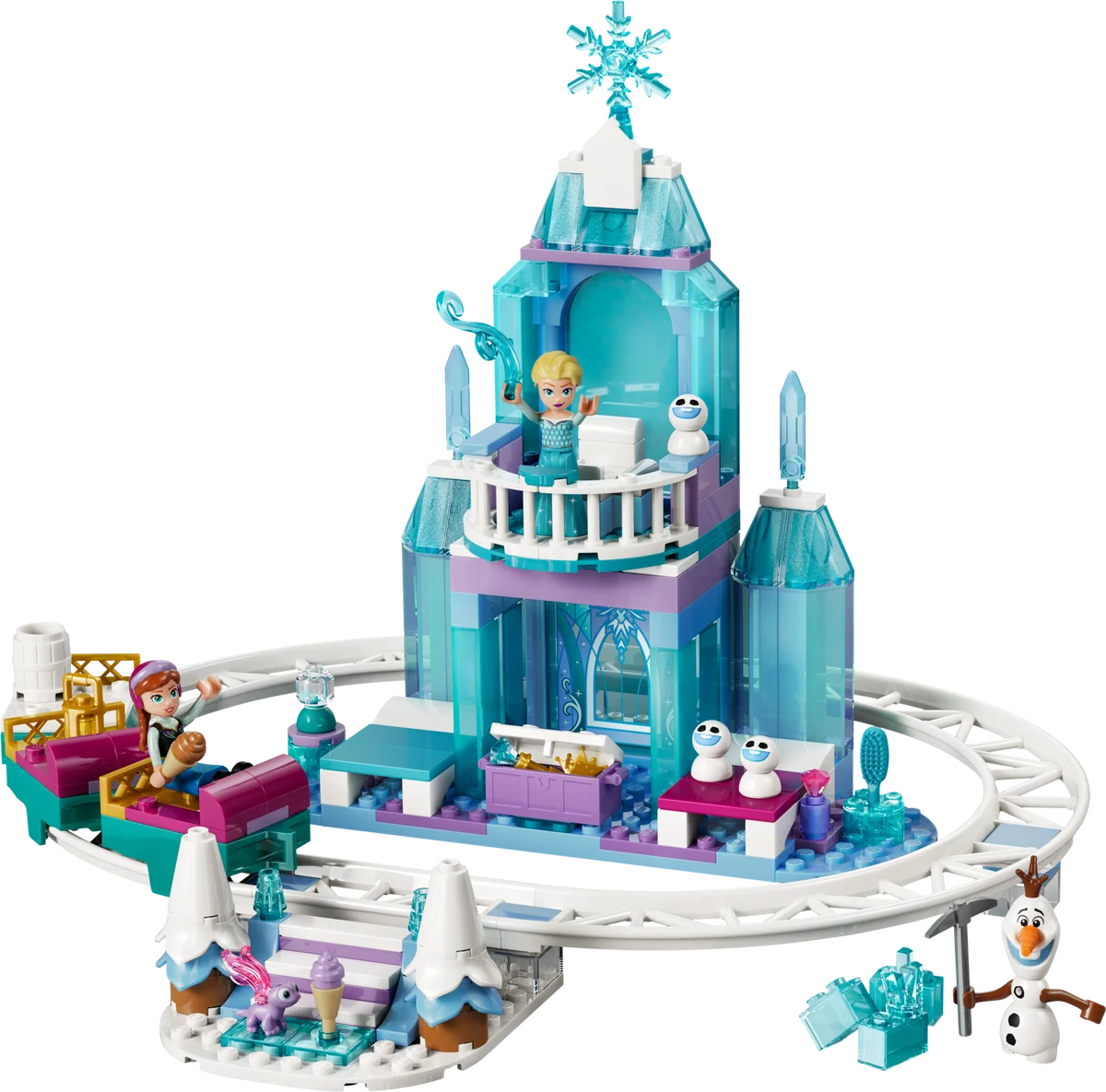 Elsa's Ice Castle & Snow Ride Adventure