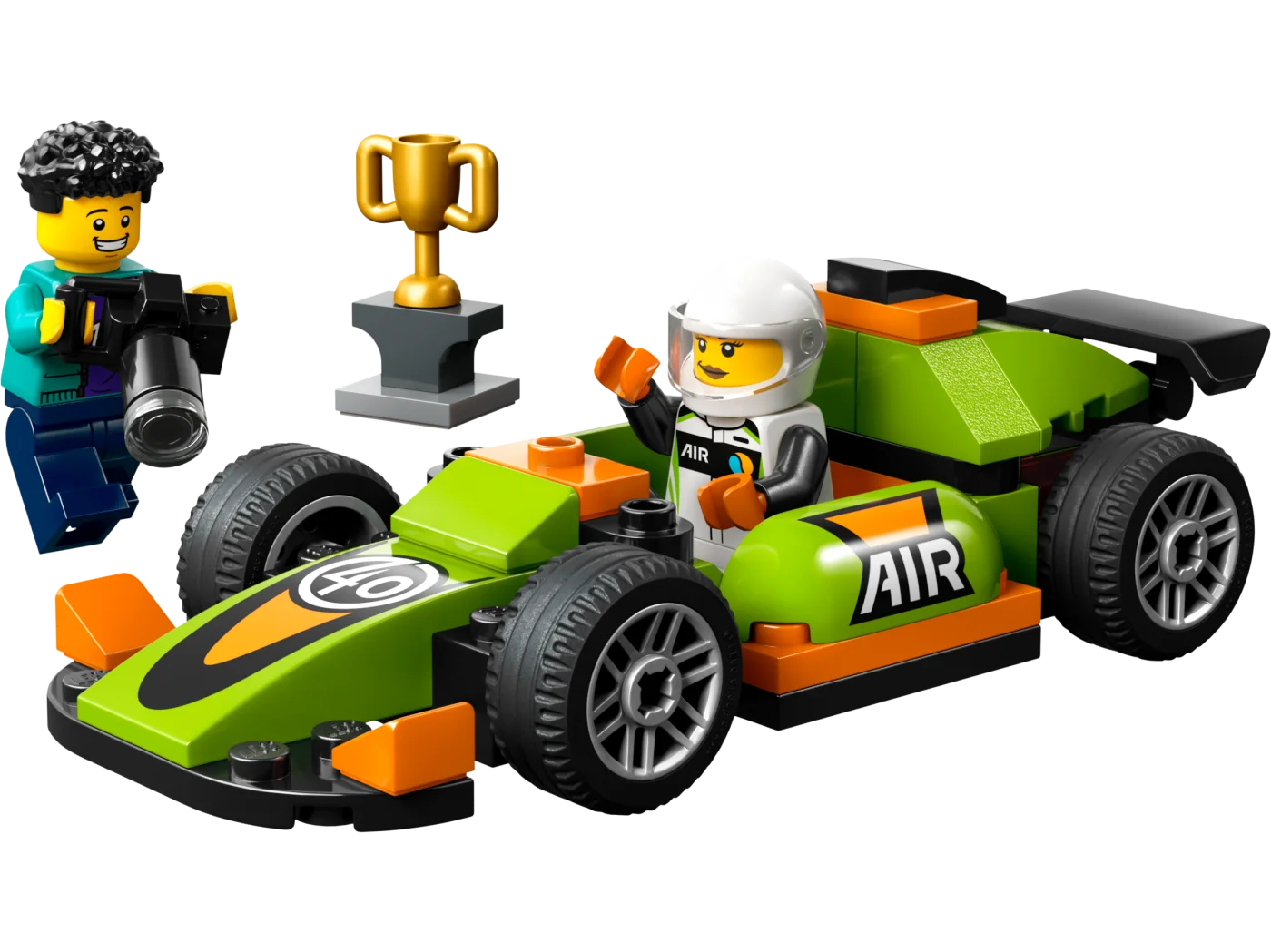 Green Race Car