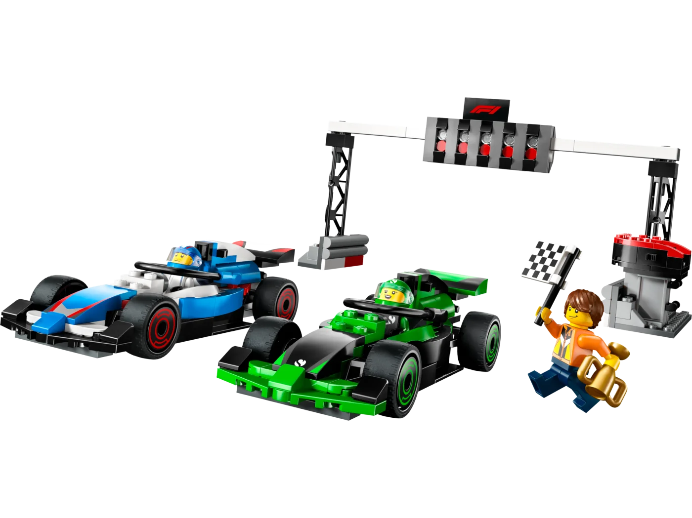 F1 Grid with VCARB & Sauber Race Cars